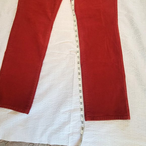 Talbots Red Corduroy Style Red Pants - Picture 8 of 11